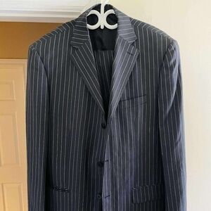 Armani pinstripe suit
